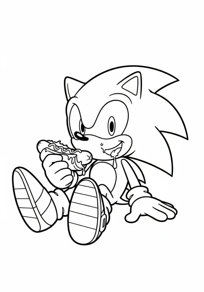 sonic coloring pages for all