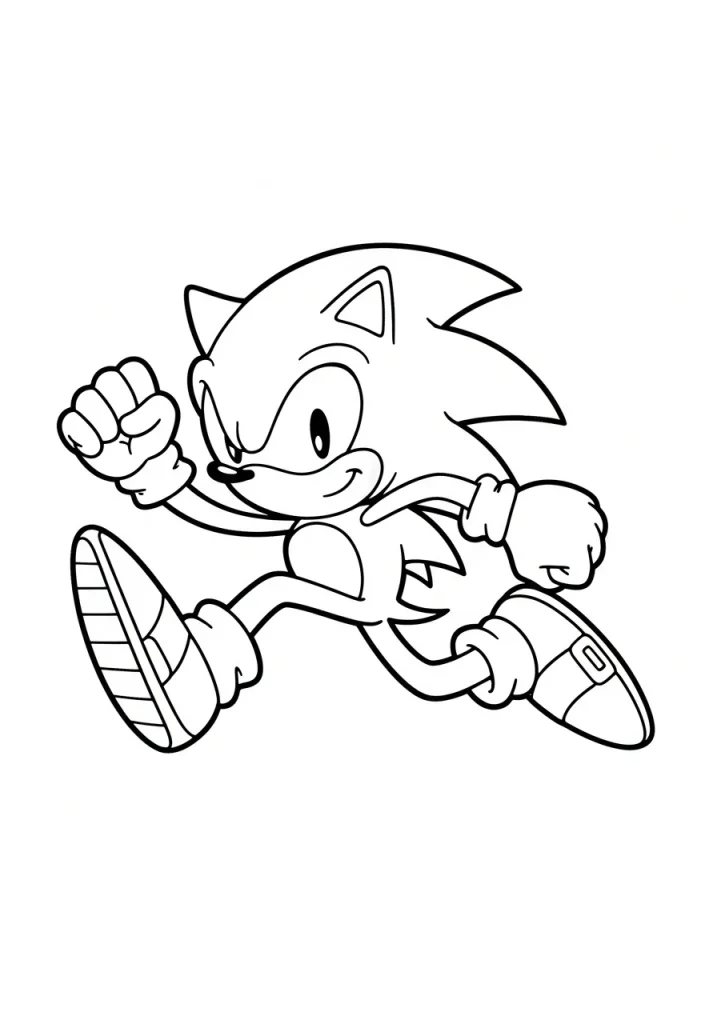 sonic coloring pages free printables