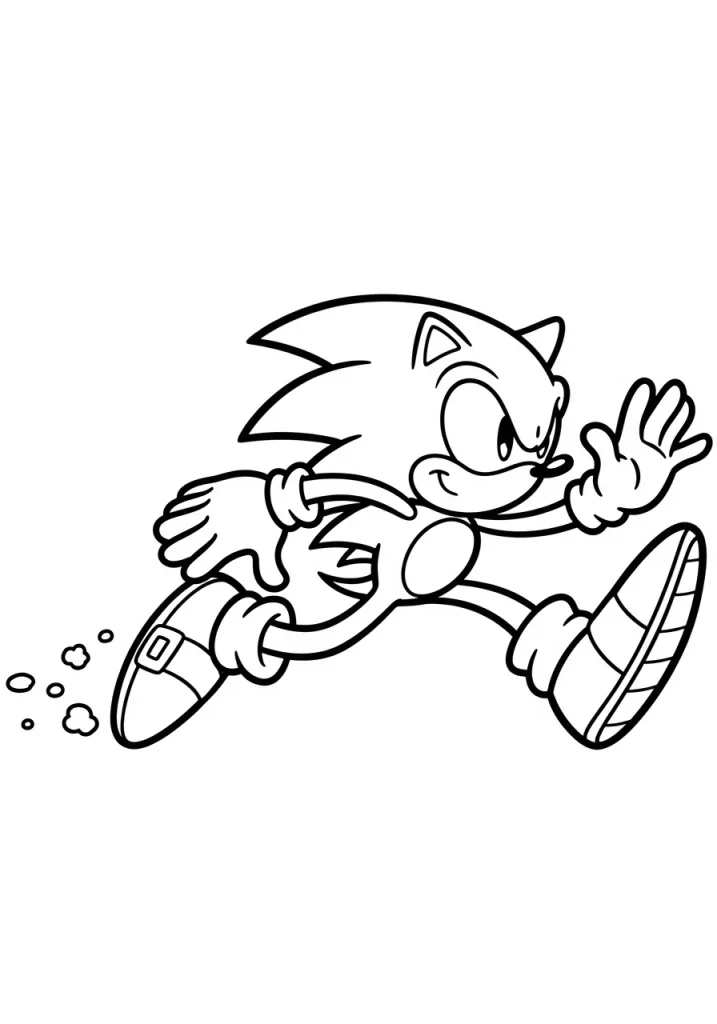 sonic coloring pages printables