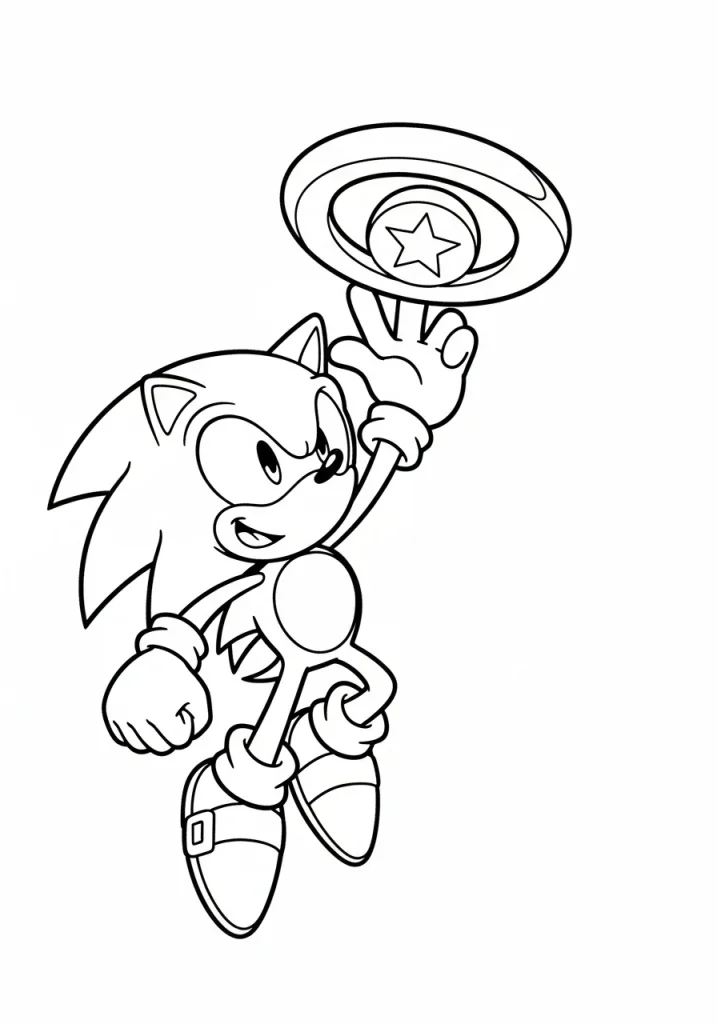 sonic coloring pages pdf download