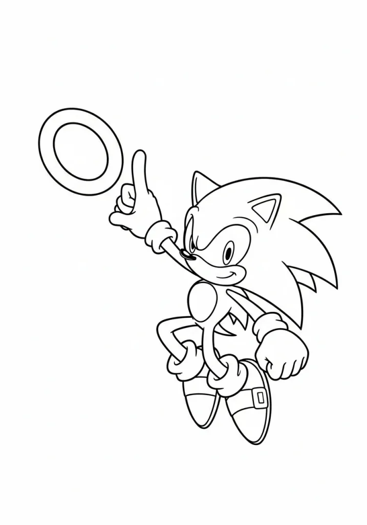 sonic coloring pages free printables