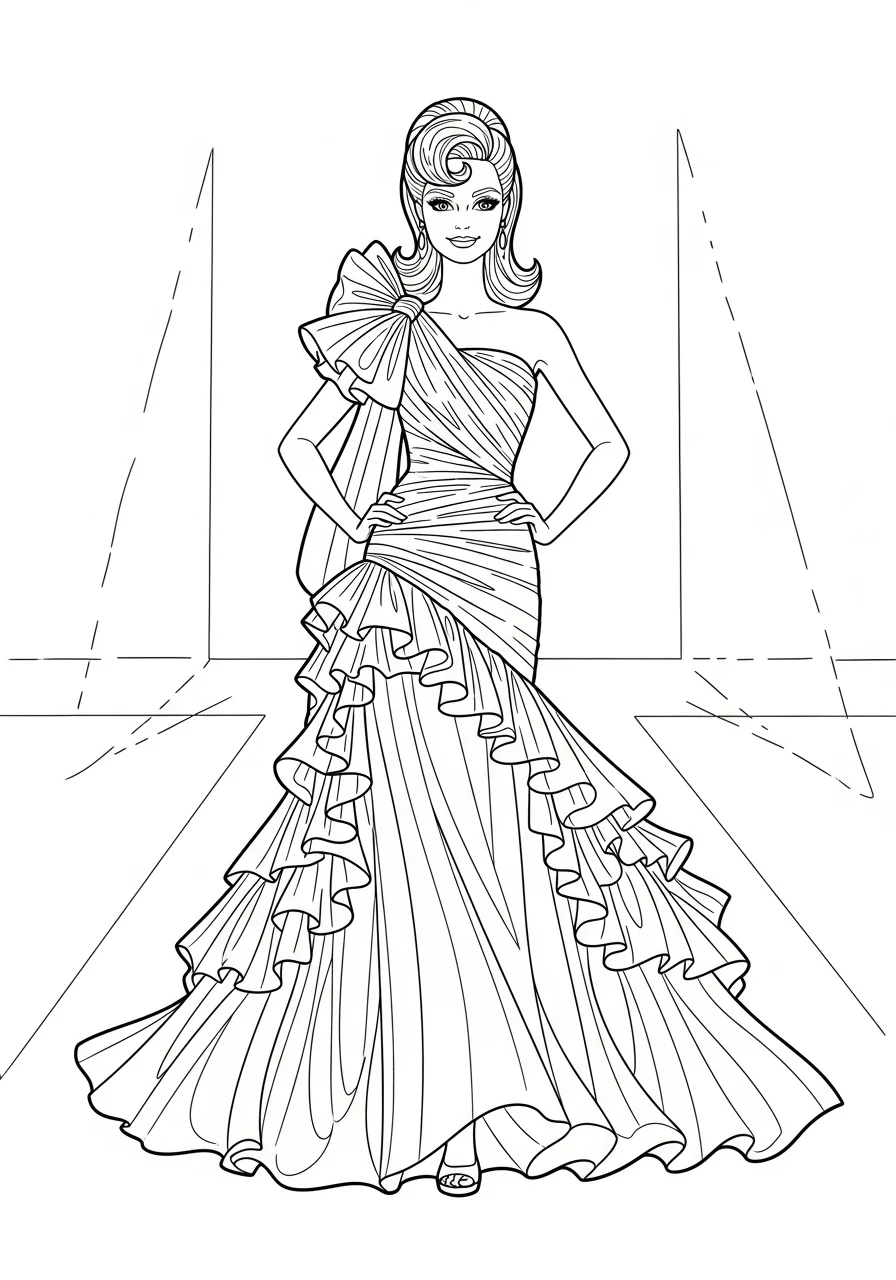 cute Barbie coloring pages