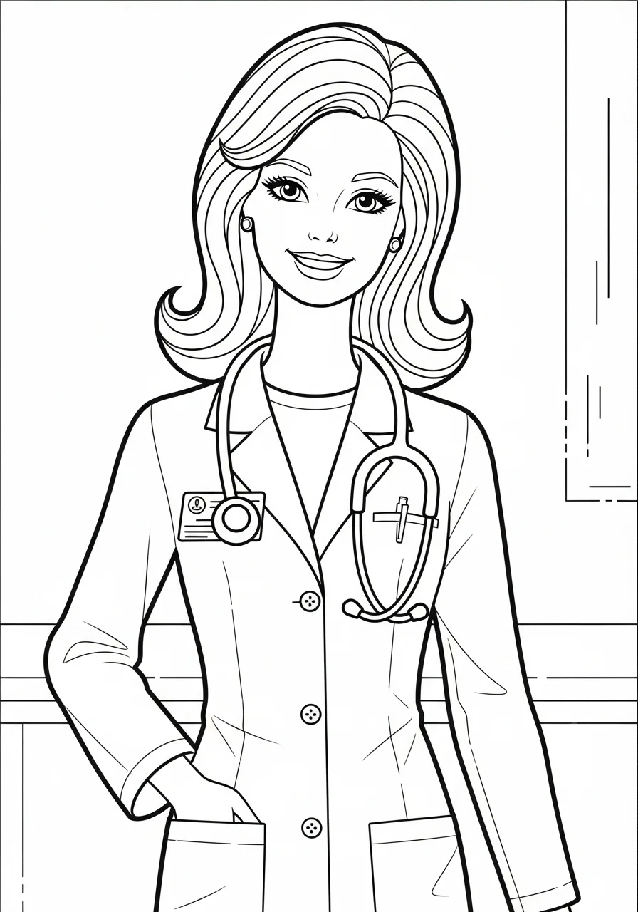 barbie coloring pages printable