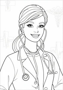 barbie coloring pages