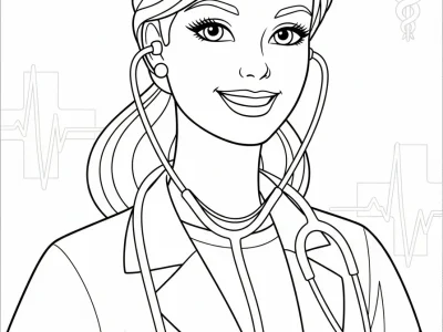 barbie coloring pages