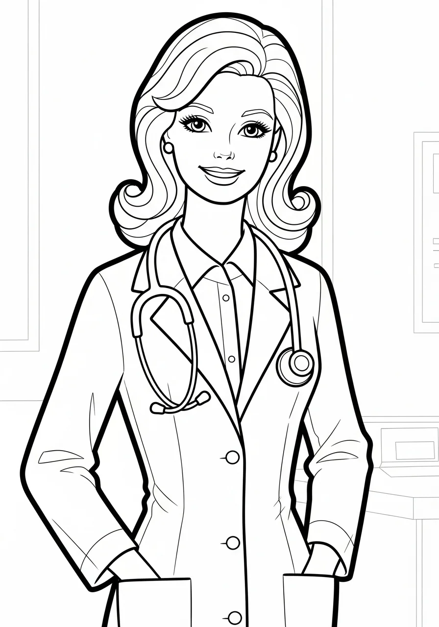barbie coloring pages pdf free