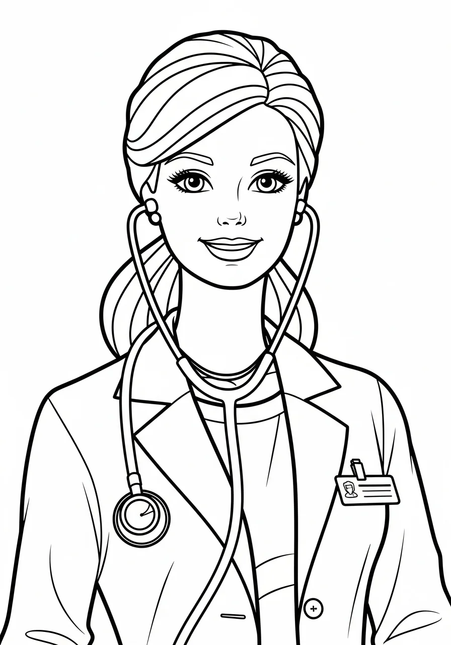free Barbie coloring pages