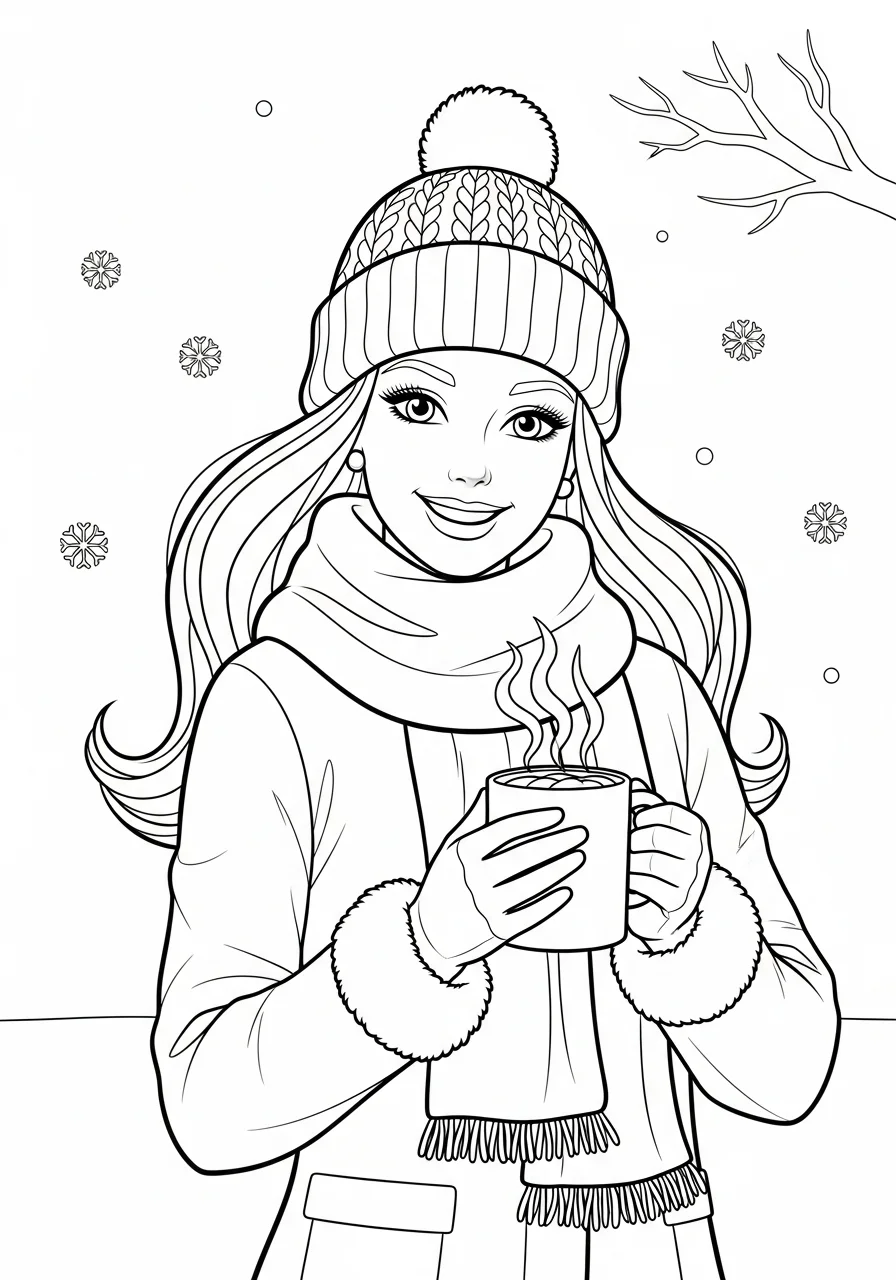 free printable Barbie coloring pages
