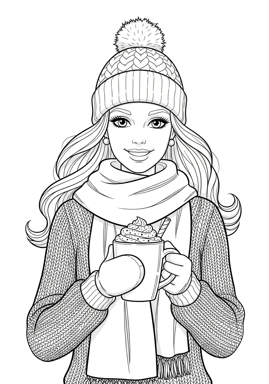 barbie coloring pages pdf free