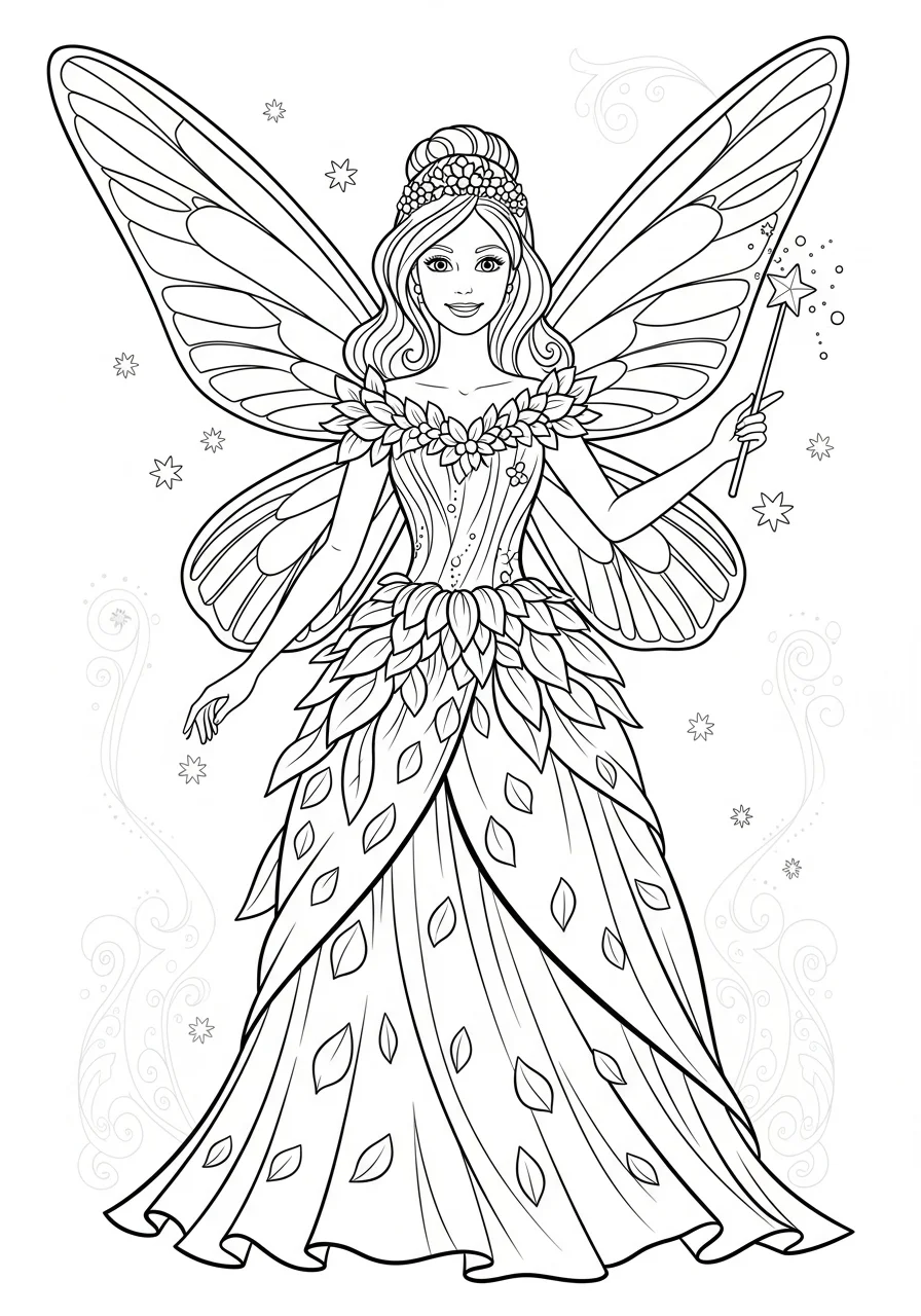free printable Barbie coloring pages