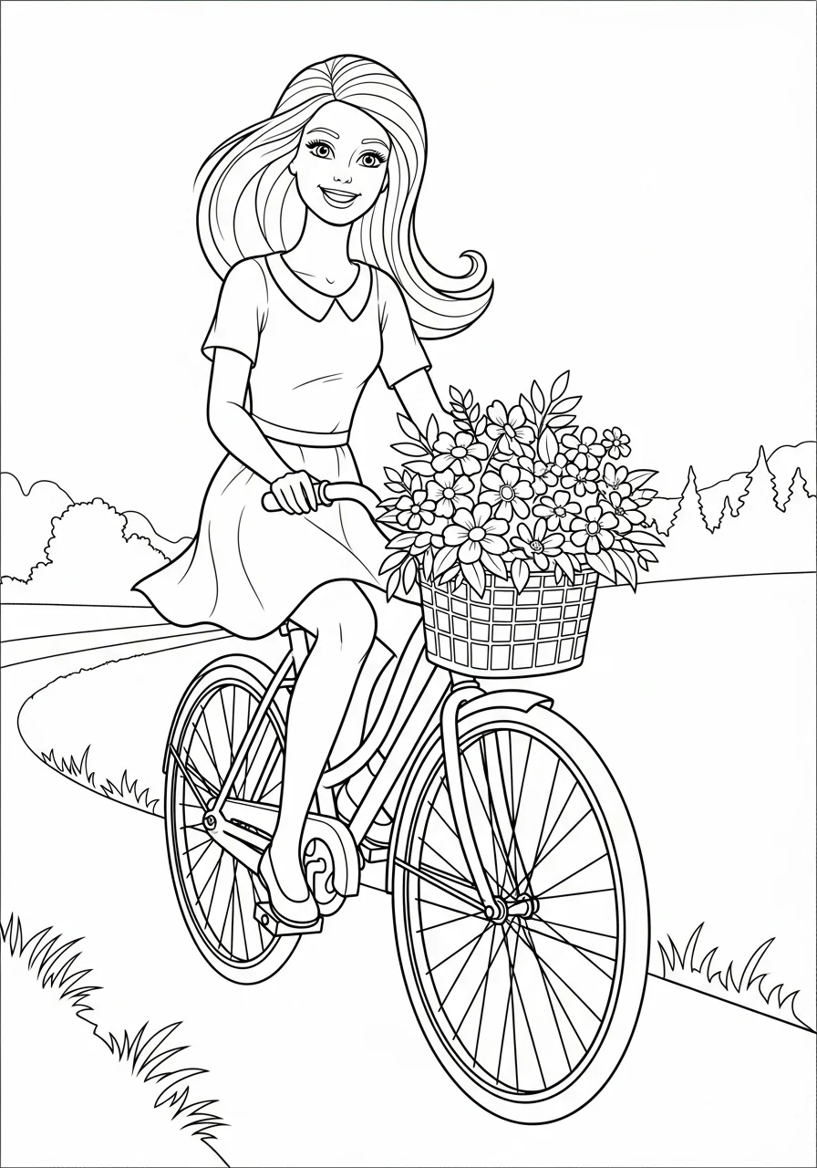 barbie coloring pages pdf