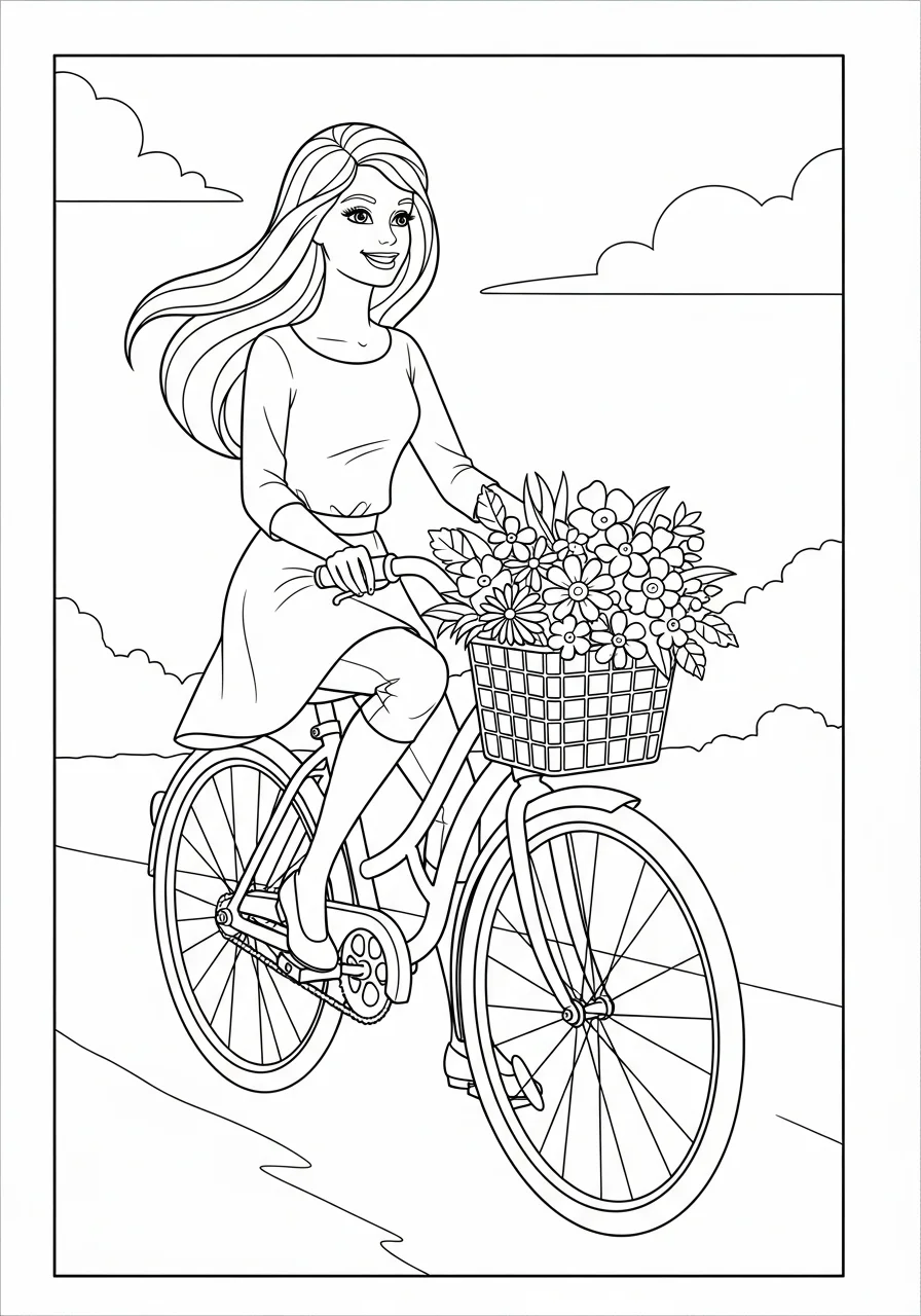 cute Barbie coloring pages