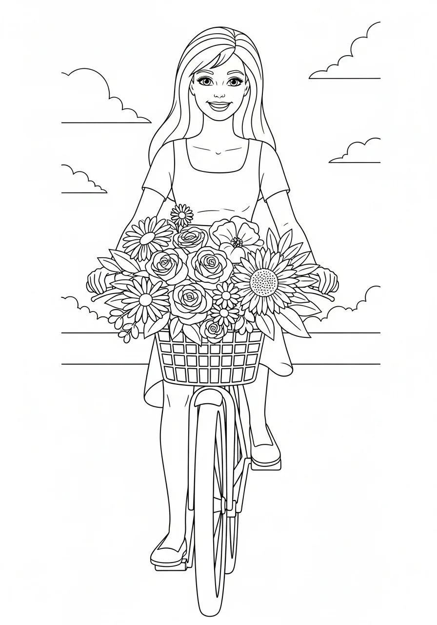 barbie coloring pages pdf