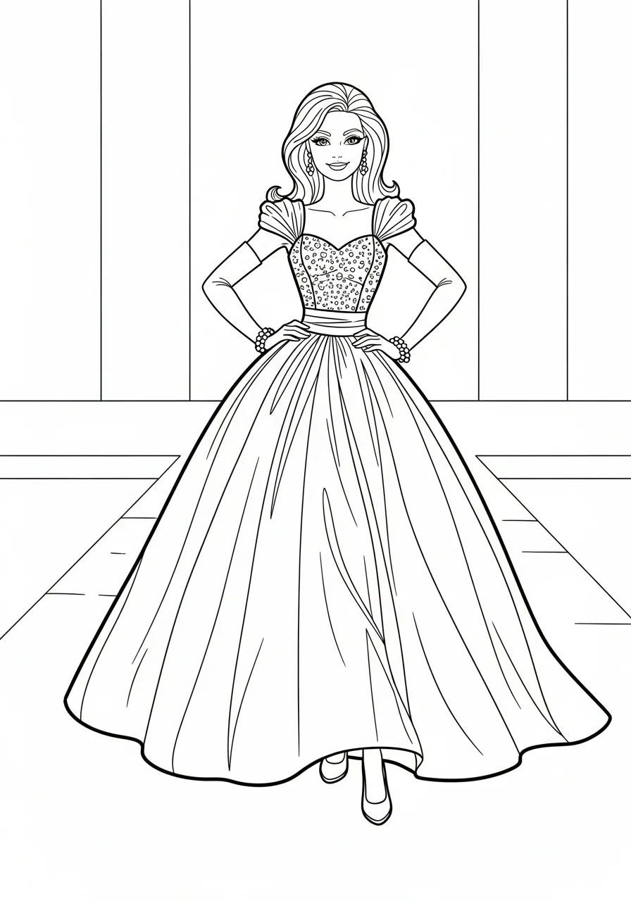 barbie coloring pages pdf free