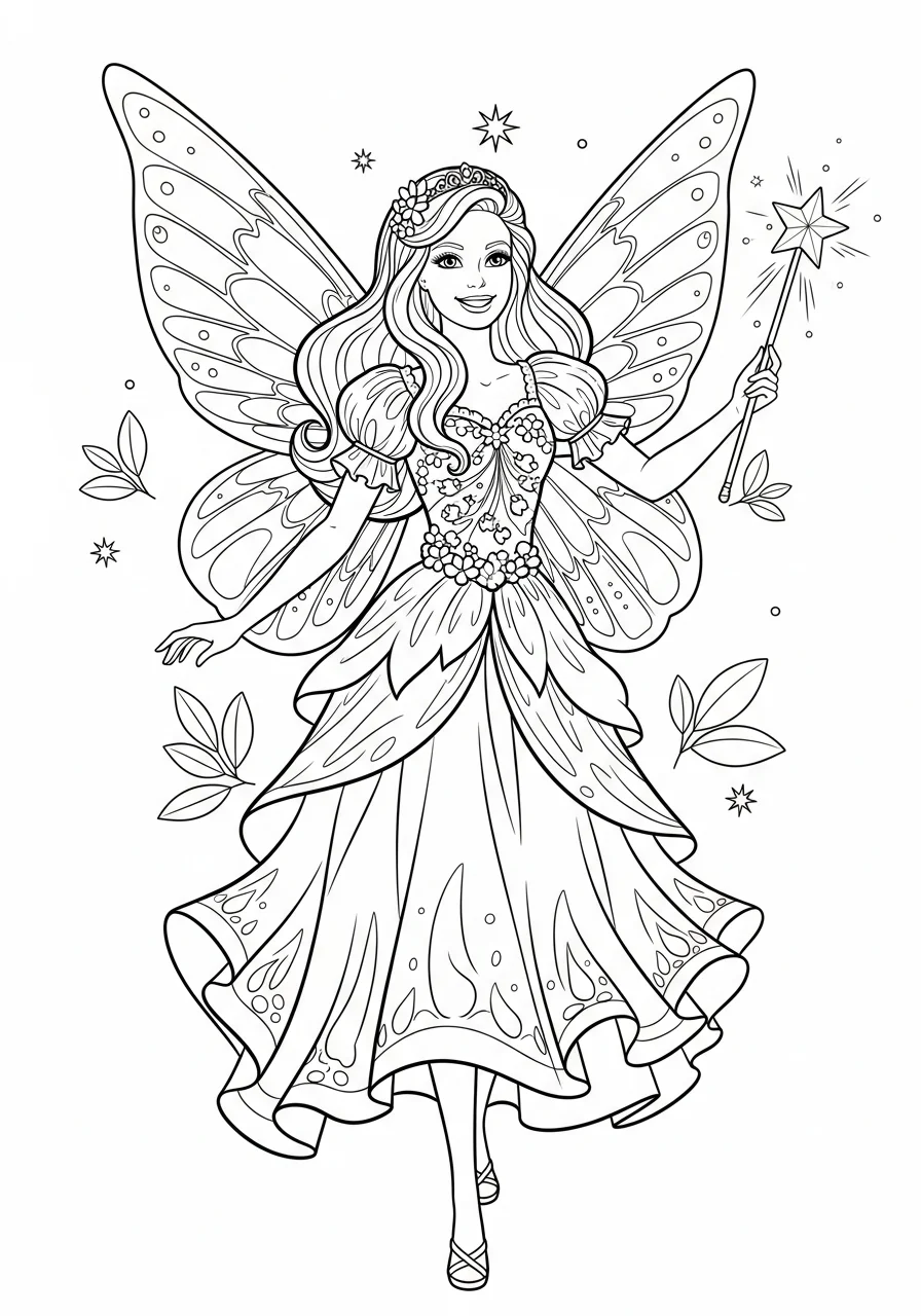 fashion Barbie coloring pages