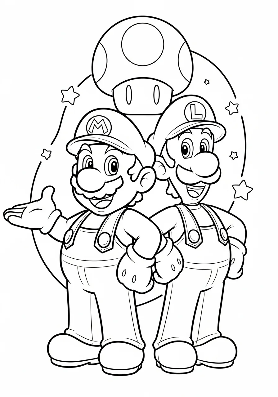 free mario coloring pages printable