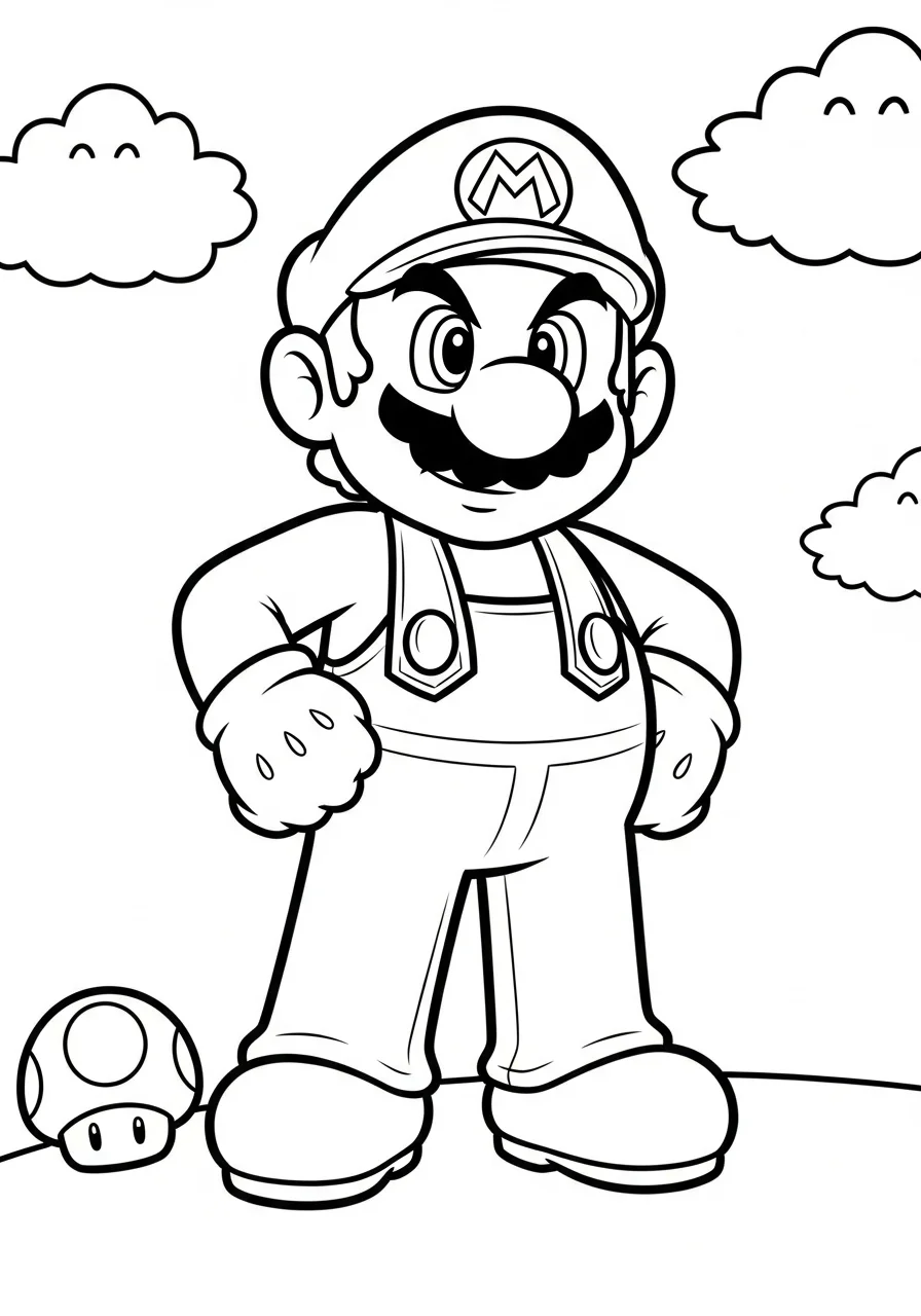 mario coloring sheets