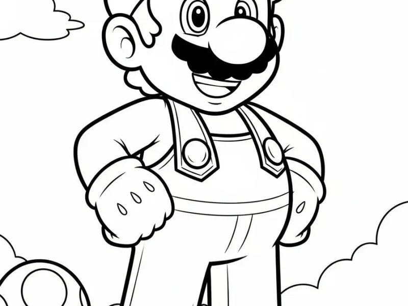 mario coloring pages