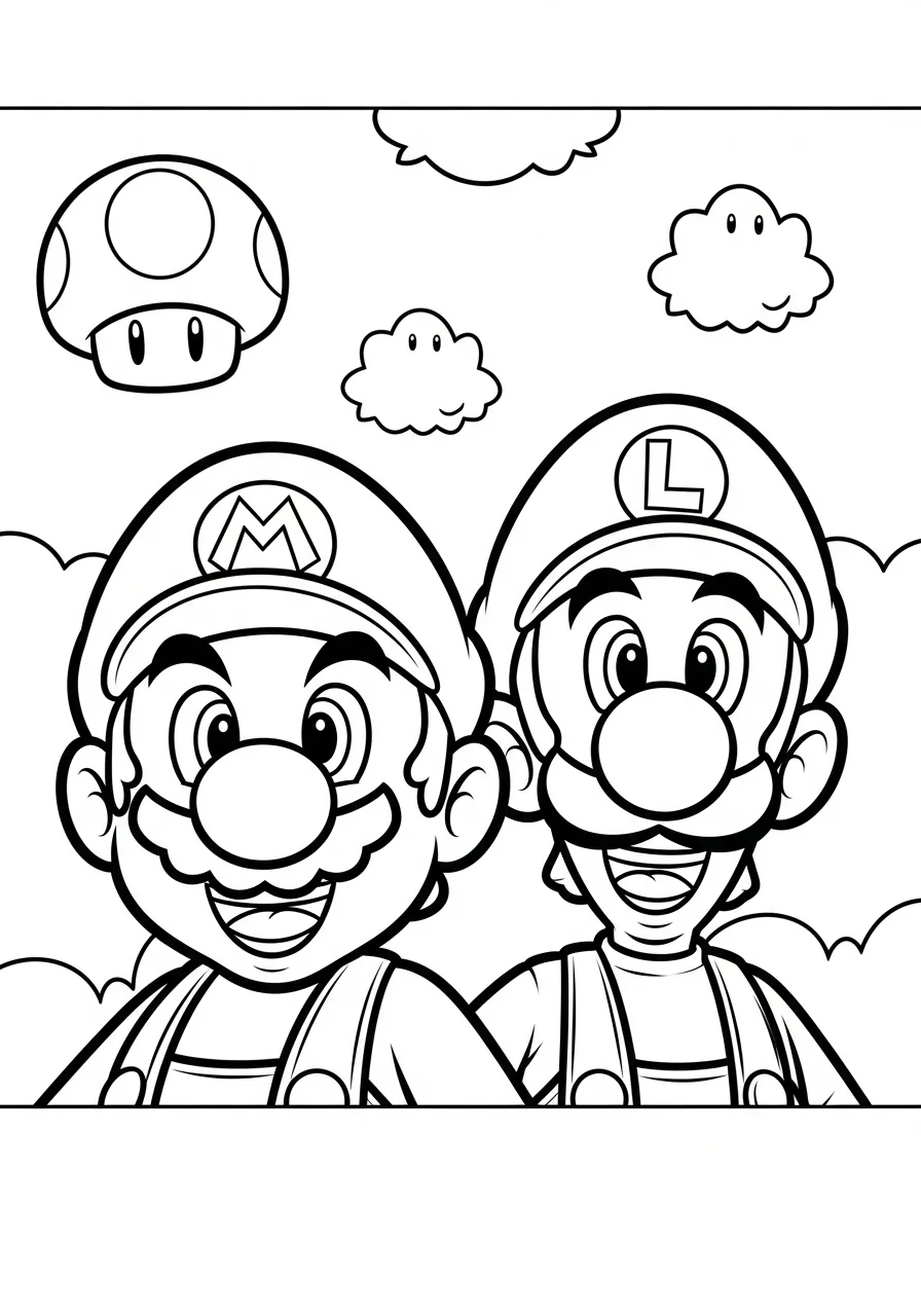 free printable mario coloring pages