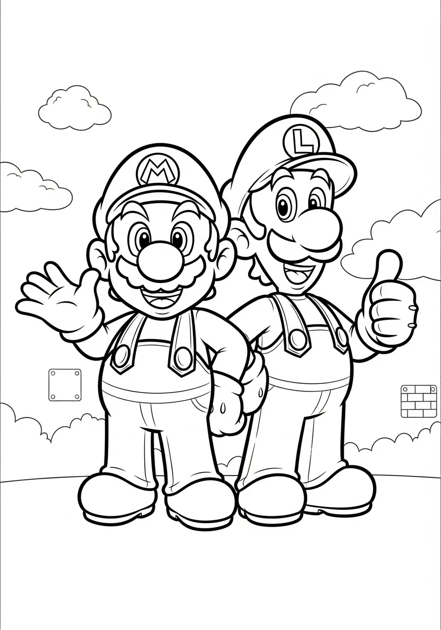 mario coloring pages for adults