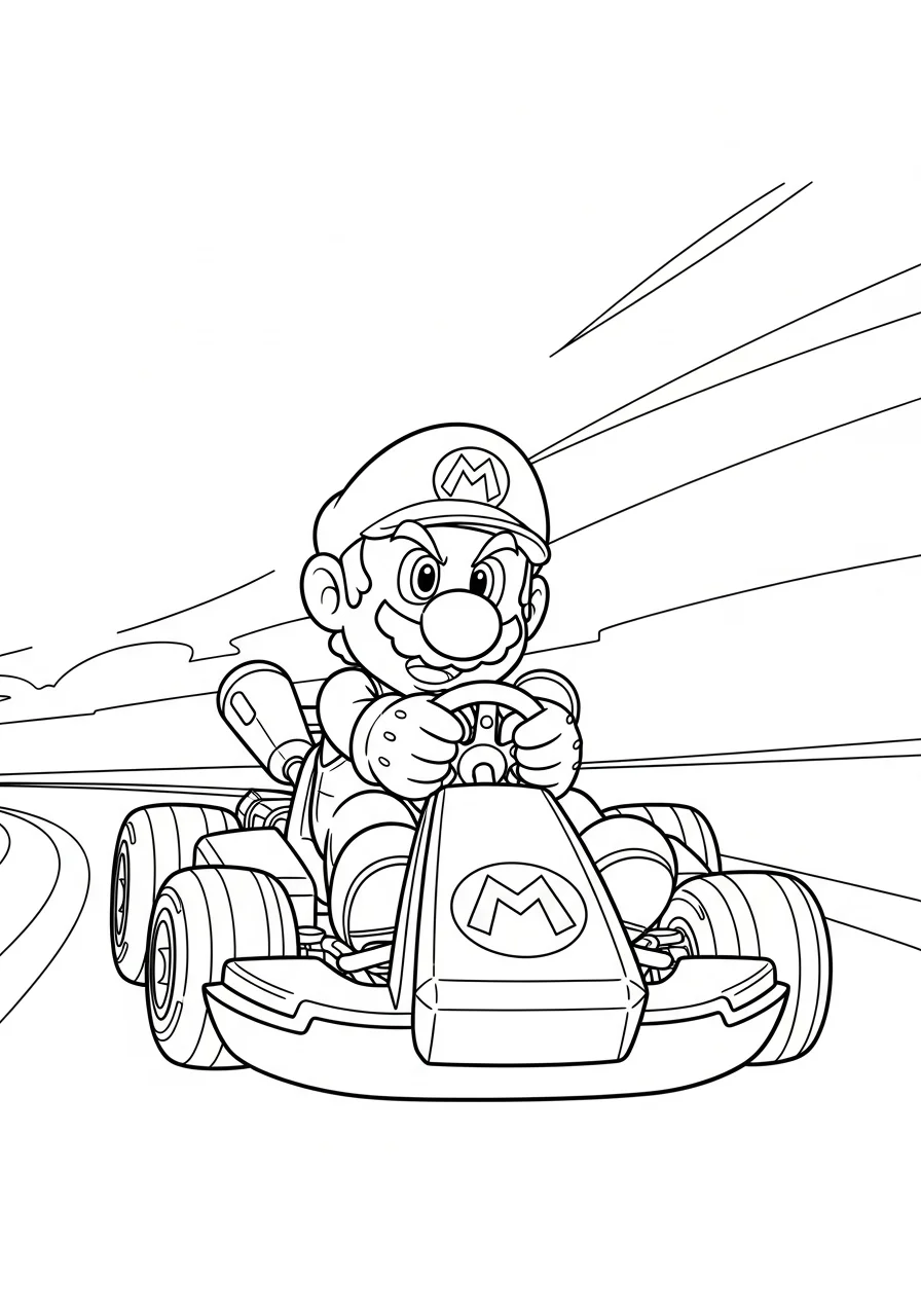 mario coloring pages printable