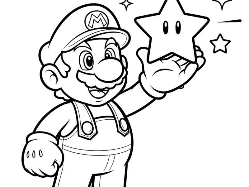20 Best Mario Coloring Pages You Must Have - Free printable coloring page