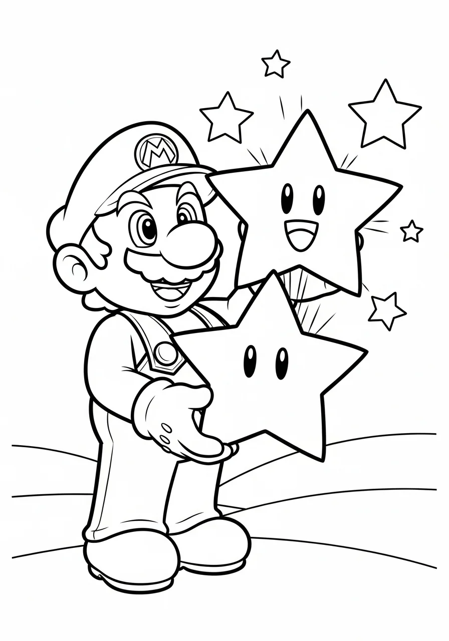 free super mario coloring pages