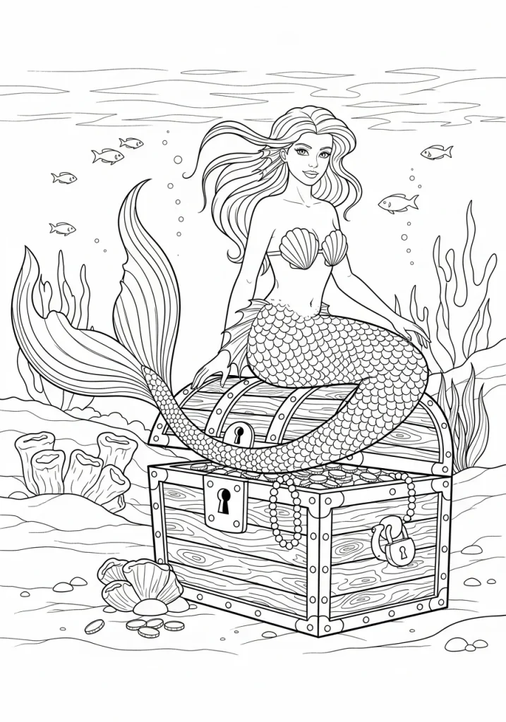 the little mermaid coloring pages pdf