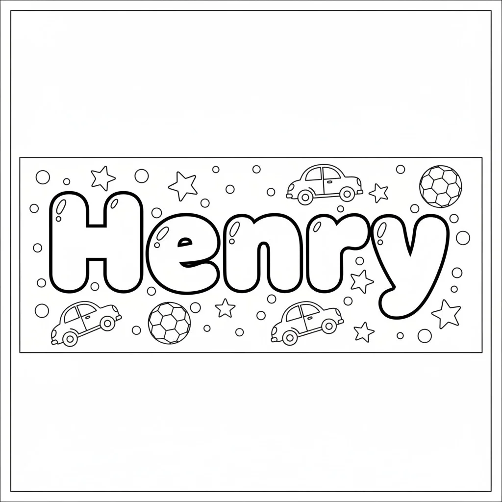 name coloring pages for kids