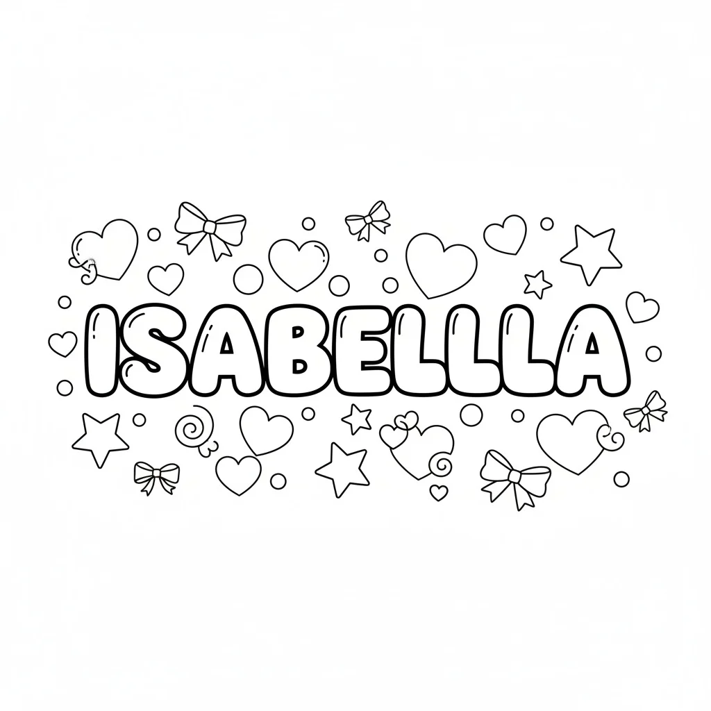 name coloring pages for toddlers