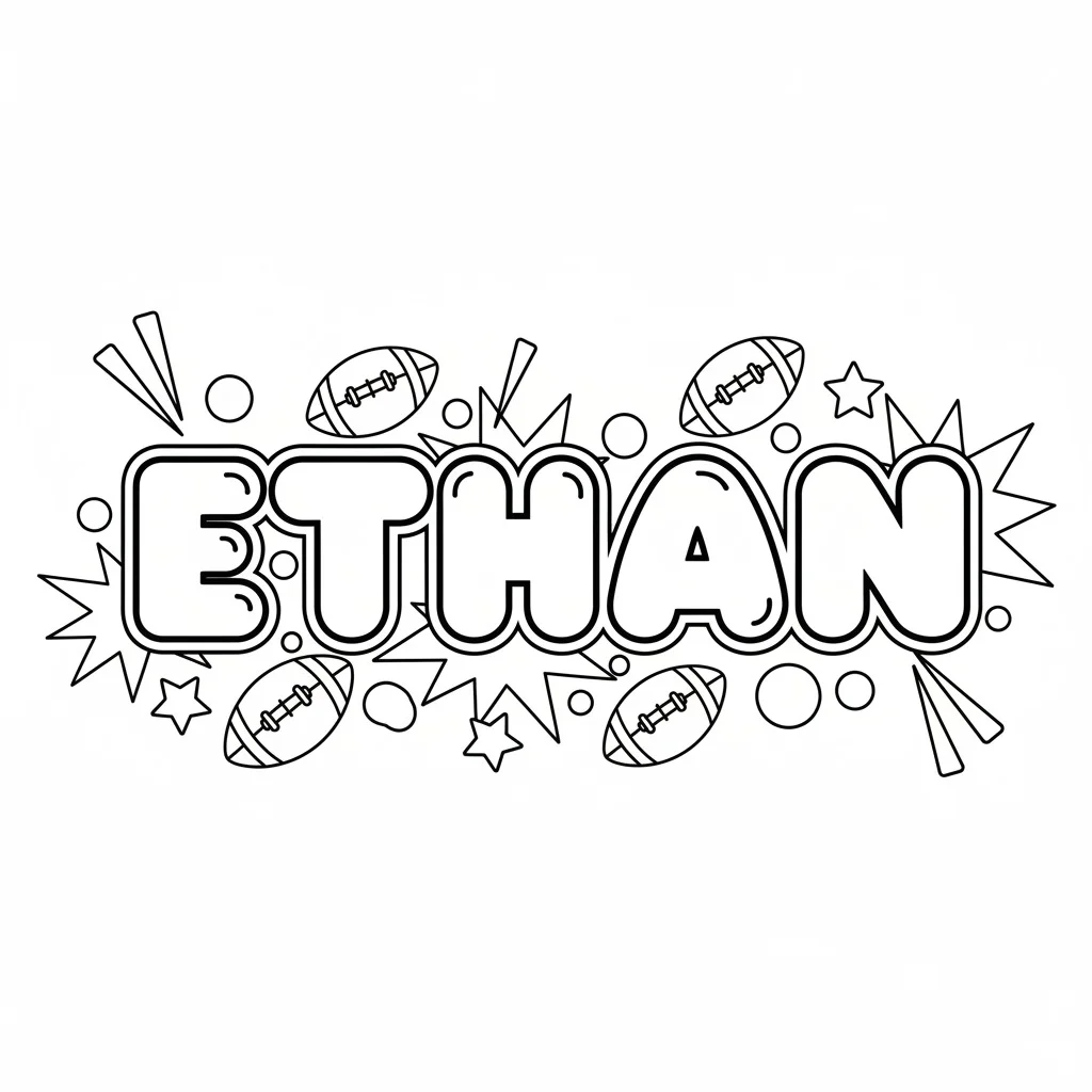 name coloring sheets