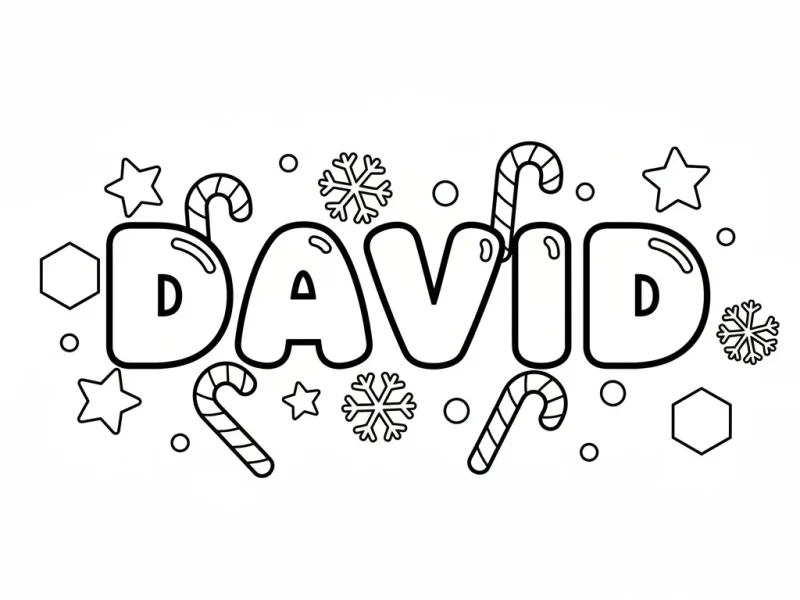 name coloring pages david