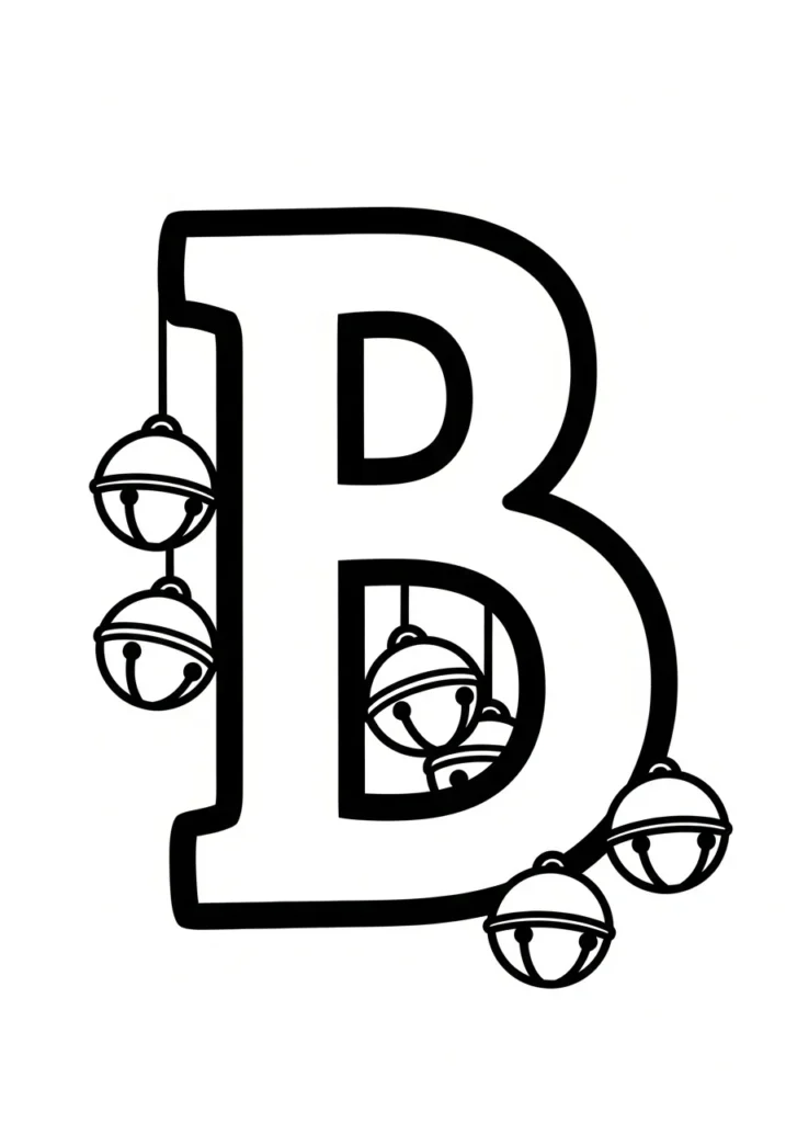 Christmas Alphabet Coloring Pages