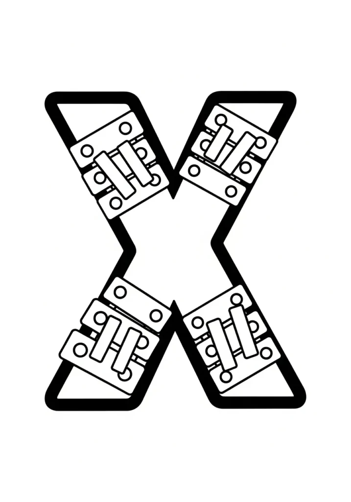 Christmas Alphabet Coloring Pages