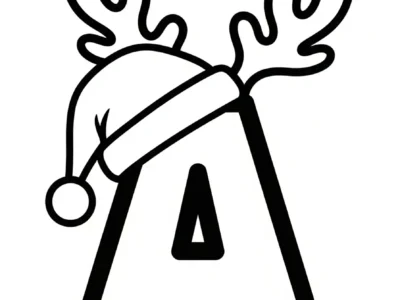 Christmas Alphabet Coloring Pages