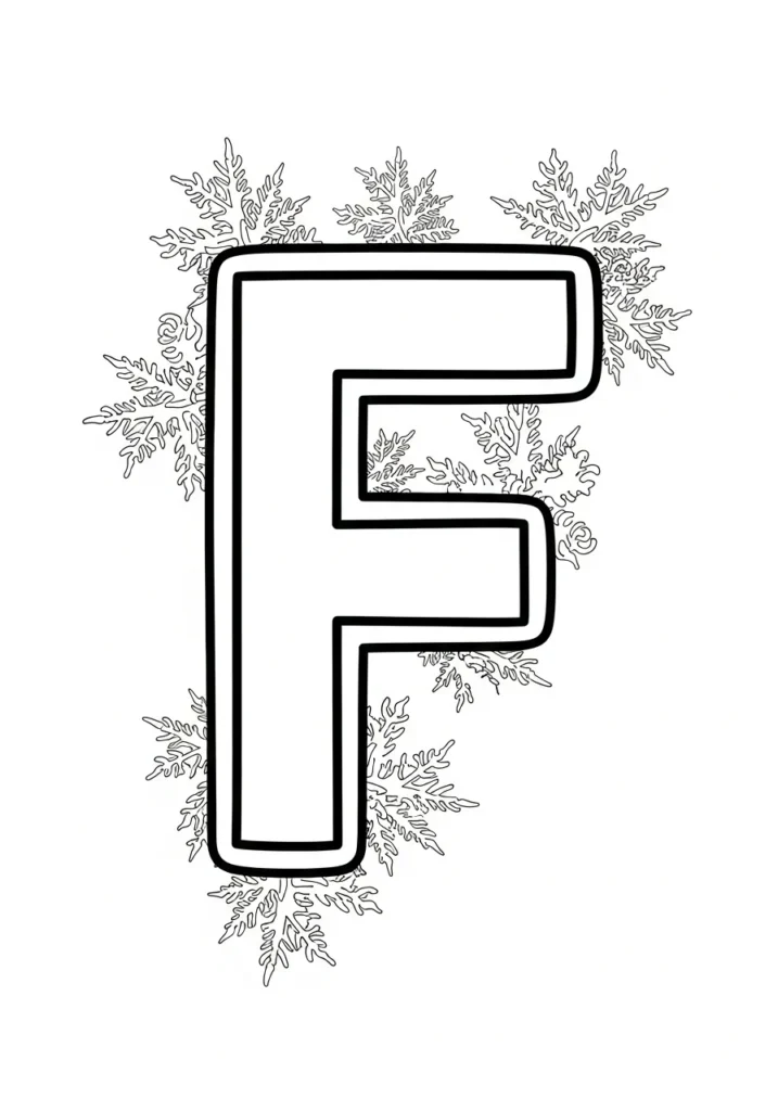 Christmas Alphabet Coloring Pages