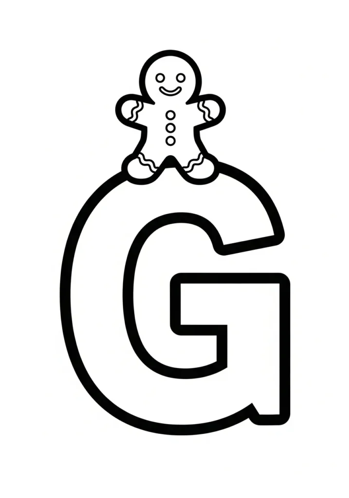 christmas alphabet coloring pages 7