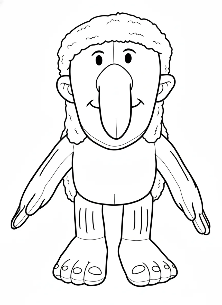 Reindeer inspired Italian brainrot holiday coloring sheet