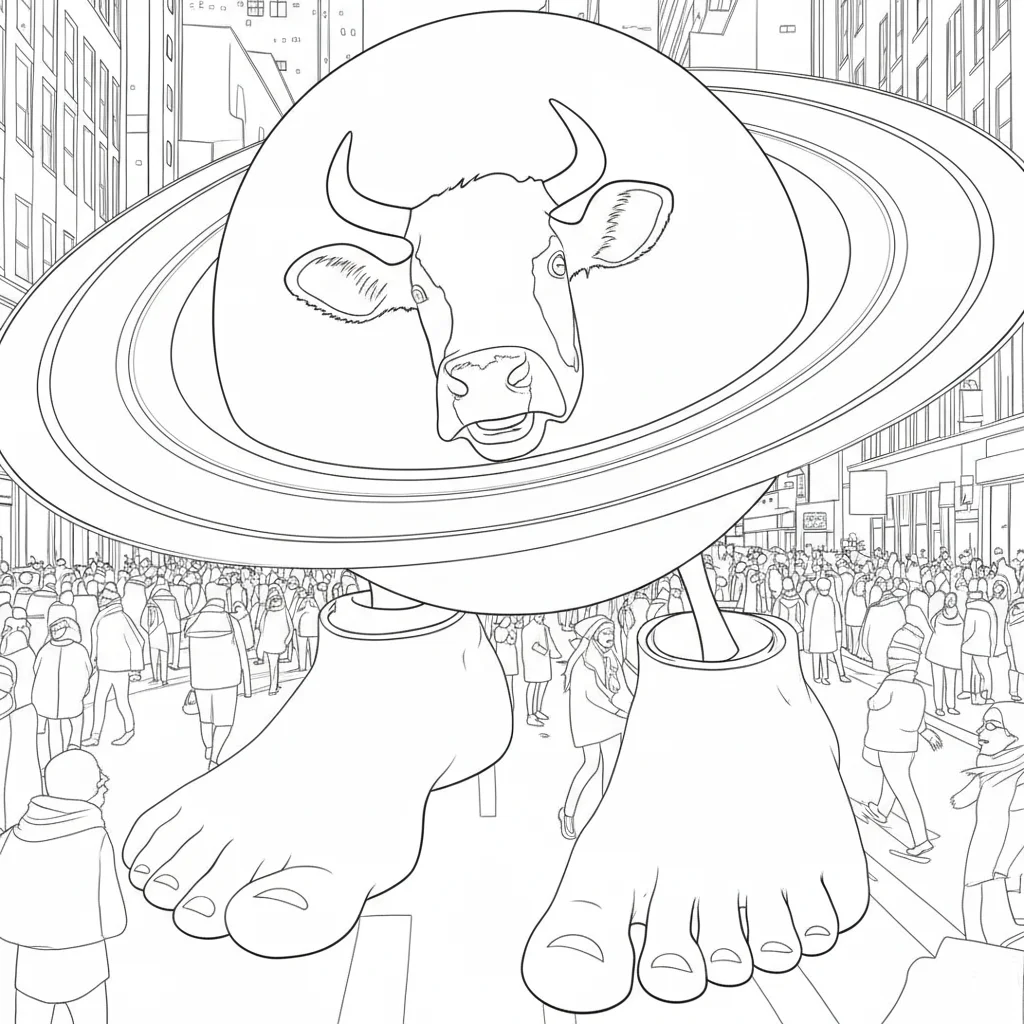 Xmas themed Italian brainrot holiday coloring page