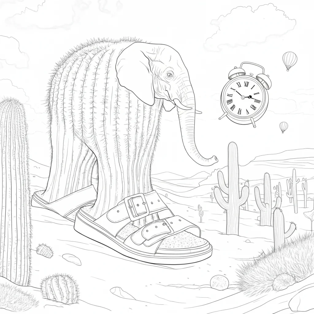 Yule log Italian brainrot traditional coloring page