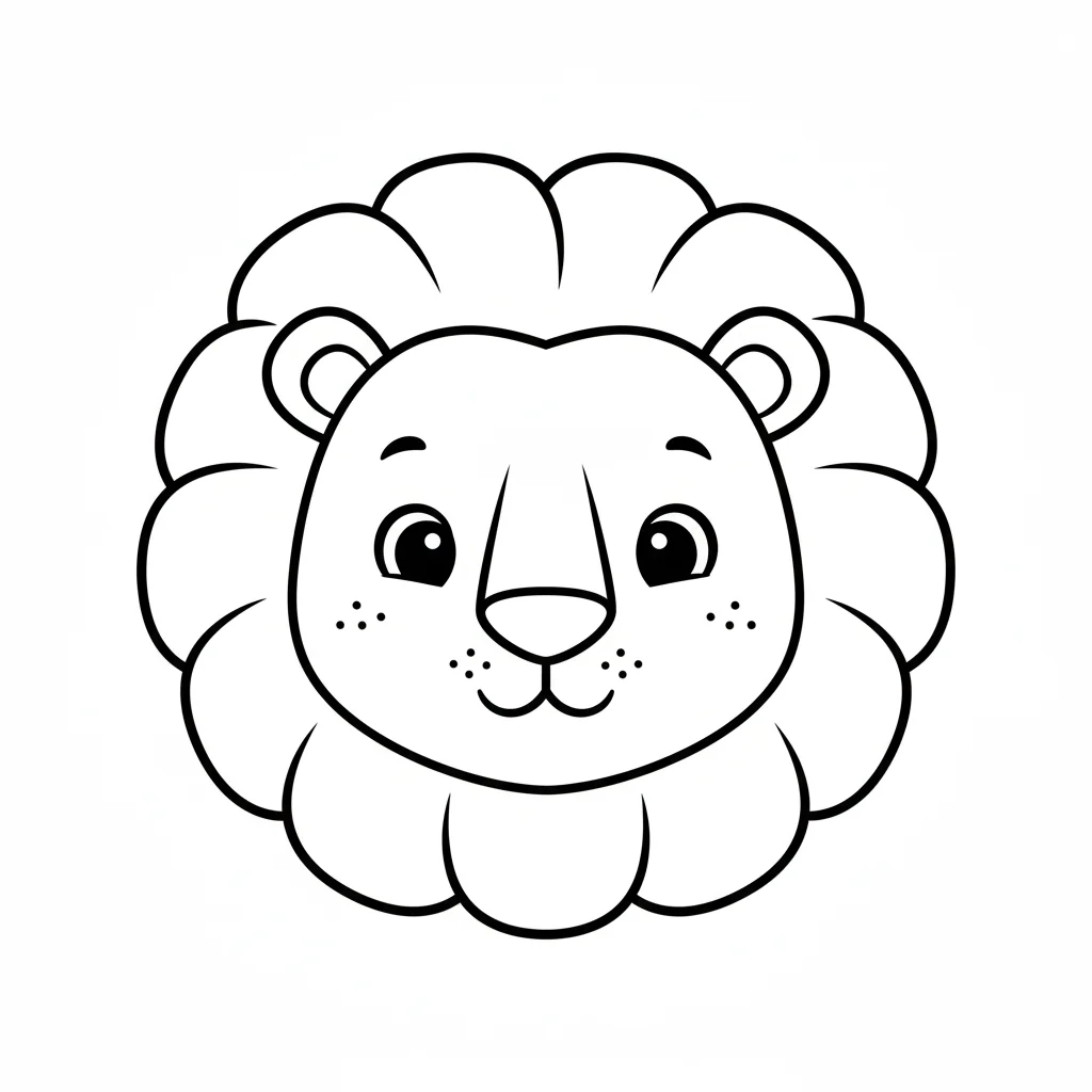 Animal lovers coloring page lion wildlife culture