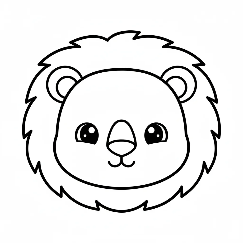 Lion king inspired coloring page