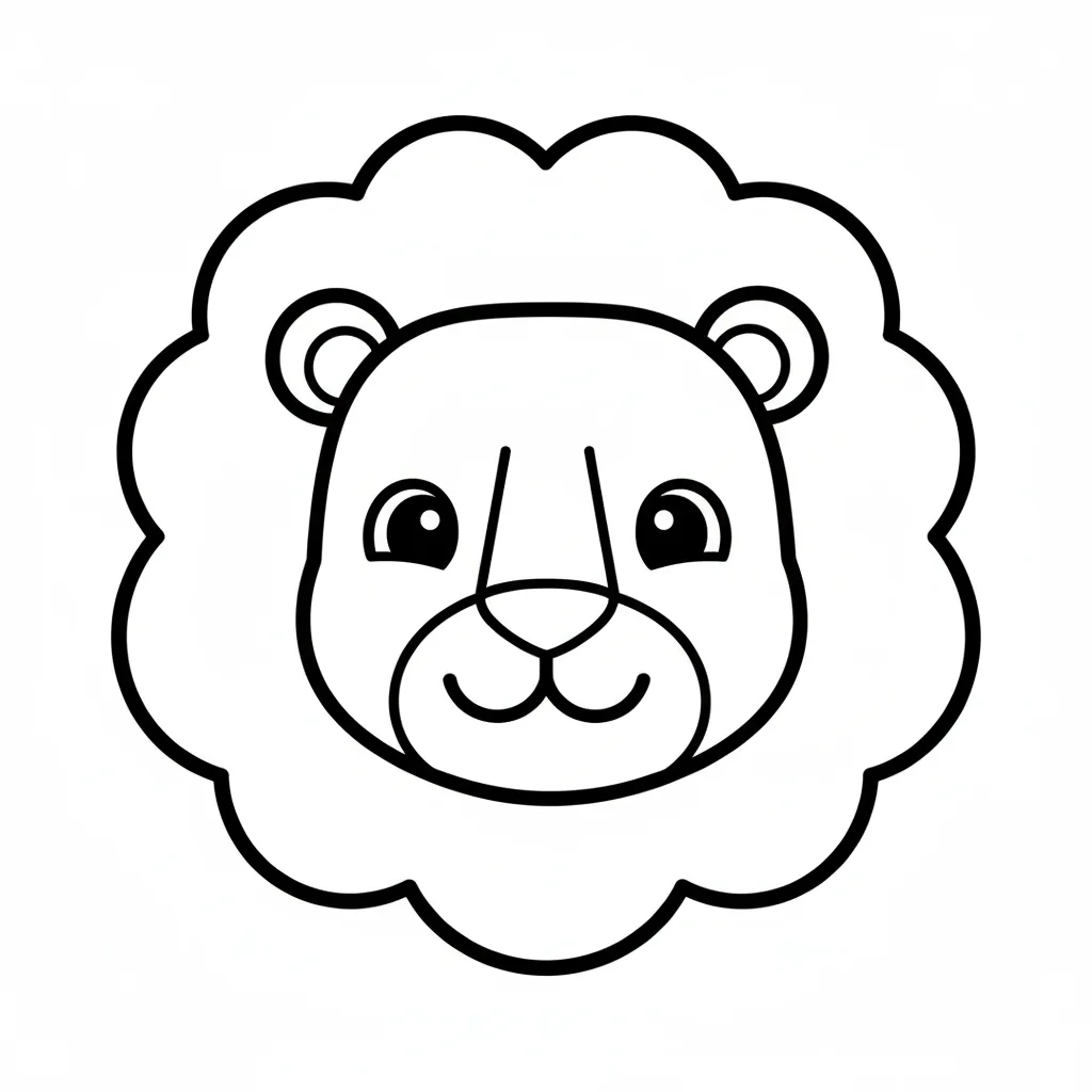 Lion in savannah habitat coloring page for teens