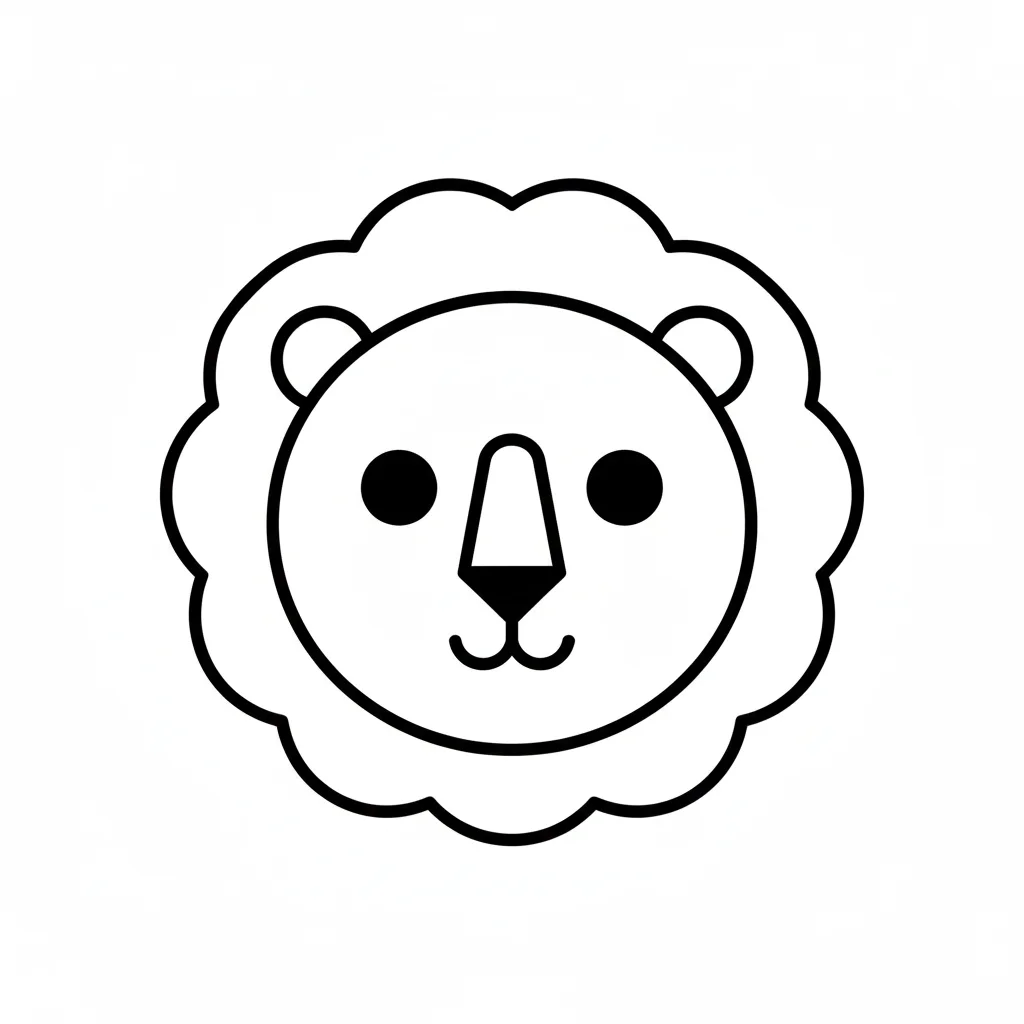 Lion family pride coloring page for kids